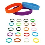 Silicone Wristband -- 1/2" Debossed