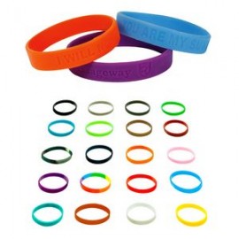 Silicone Wristband -- 1/2" Debossed   Silicone Wristband -- 1/2" Debossed