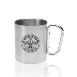 10 Oz. Carabiner Handle Stainless Steel Mugs   10 Oz. Carabiner Handle Stainless Steel Mugs