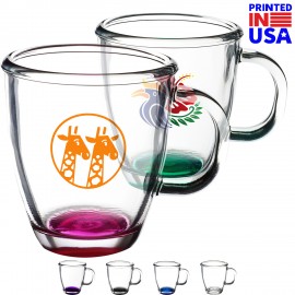  11.75 oz. Tapered Glass Coffee Mugs w/ Custom Imprint