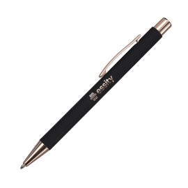 Lisse Metal Pen - Matte Black/Rose Gold   Lisse Metal Pen - Matte Black/Rose Gold