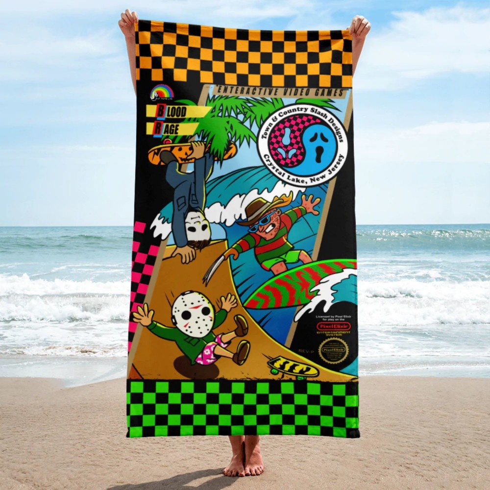 25"x 50" Sublimated Microfiber Terry Beach Towel 25"x 50" Sublimated Microfiber Terry Beach Towel