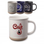  13.5 oz. Aurora Speckled Clay Coffee Mugs