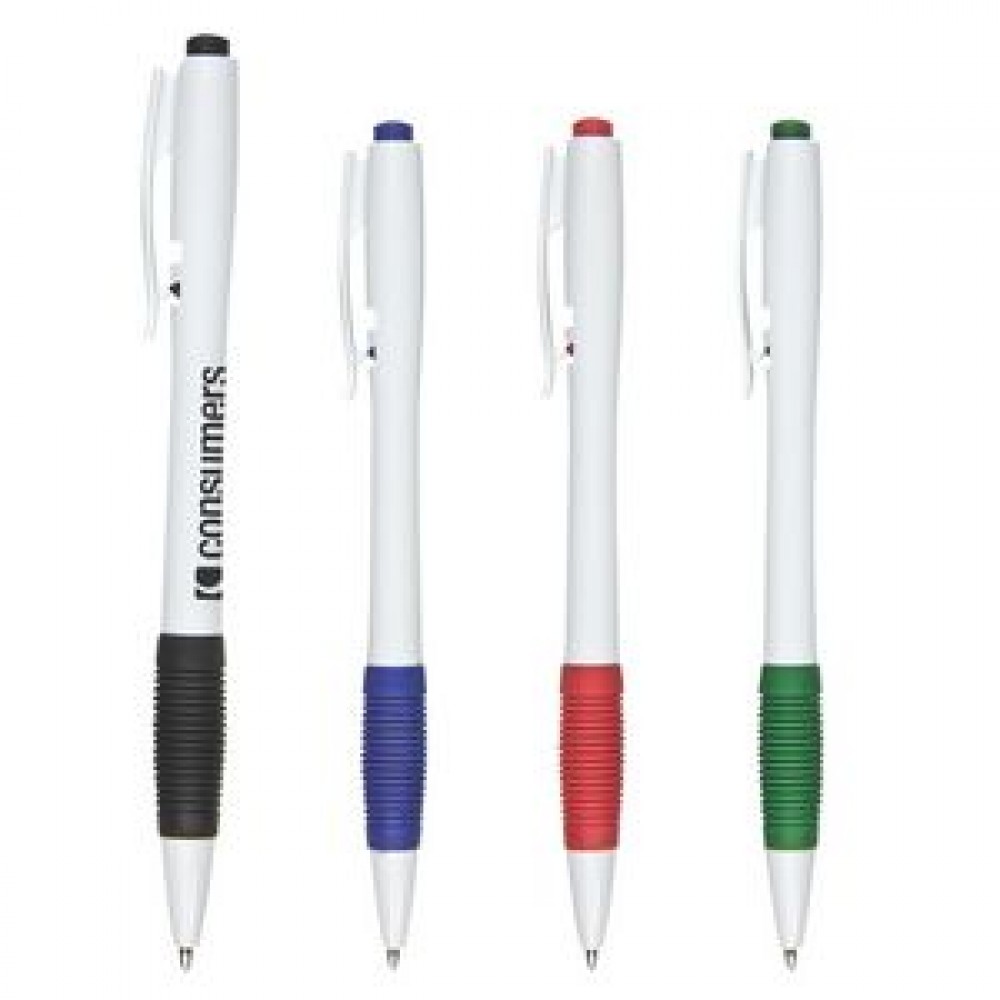 Dexy White Pen w/ Colored Gripper Dexy White Pen w/ Colored Gripper