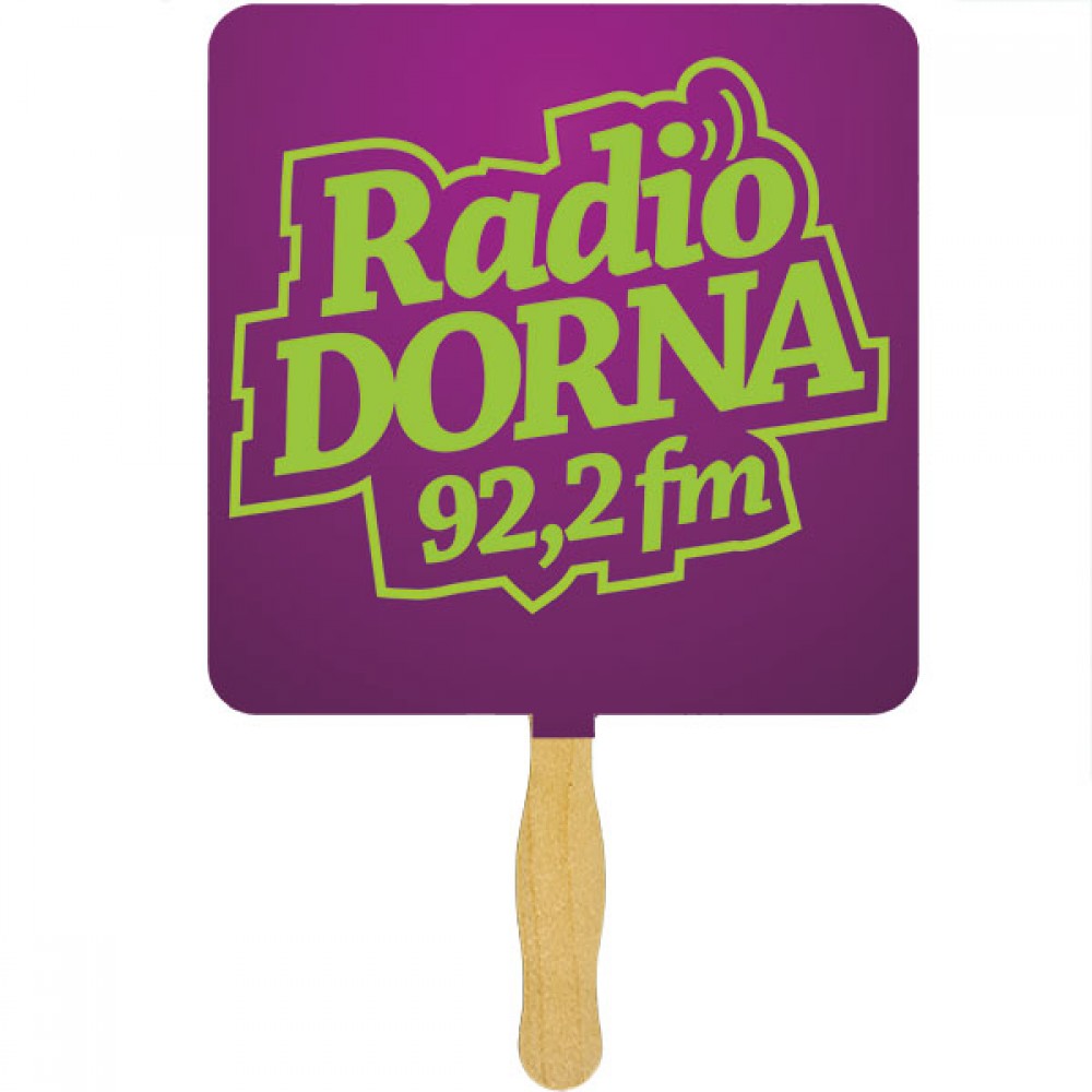 Square Glued Hand Fan (1 Side/ 1 imprint color) Square Glued Hand Fan (1 Side/ 1 imprint color)