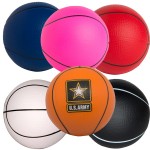  2.5" Basketball Squeezies Stress Reliever