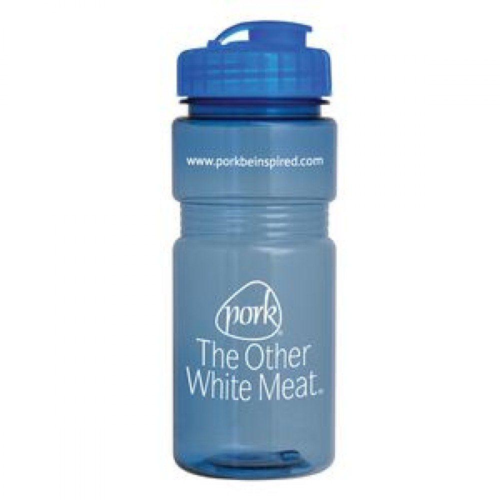 20 Oz. Translucent Recreation Bottle w/ Flip Top Lid 20 Oz. Translucent Recreation Bottle w/ Flip Top Lid
