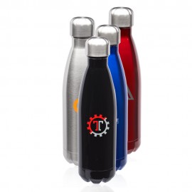 17 Oz. Stainless Steel Levian Cola Shaped Bottles   17 Oz. Stainless Steel Levian Cola Shaped Bottles