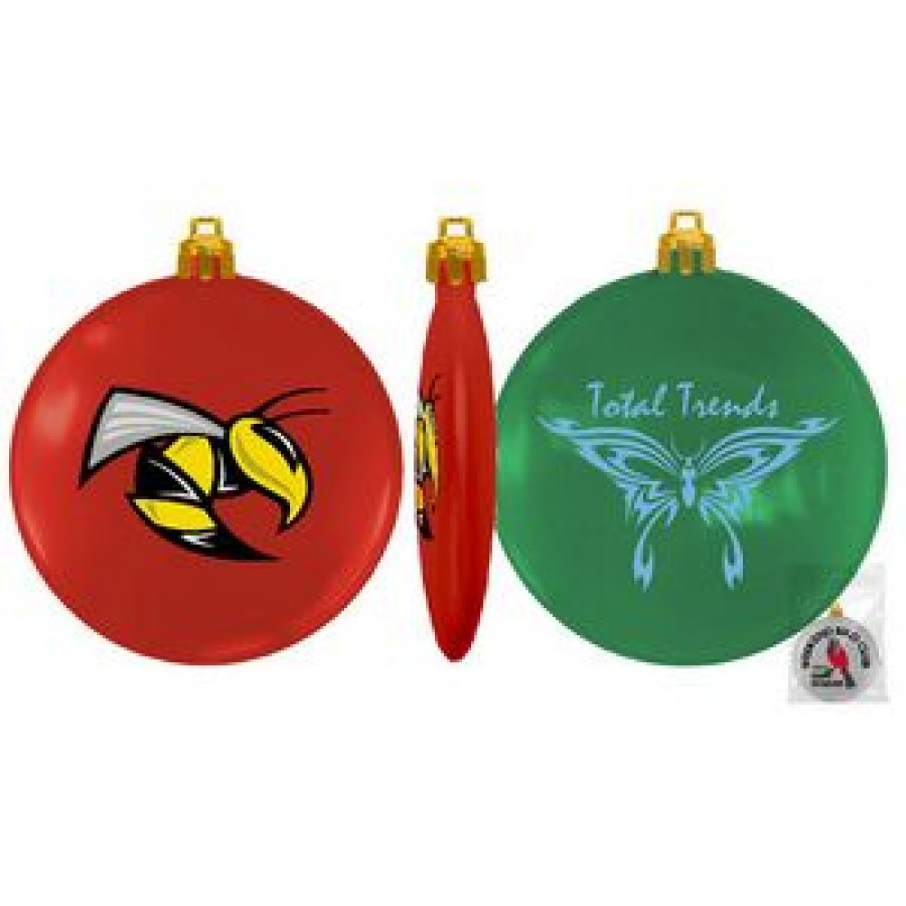 3" USA Made Flat Shatterproof Ornaments 3" USA Made Flat Shatterproof Ornaments