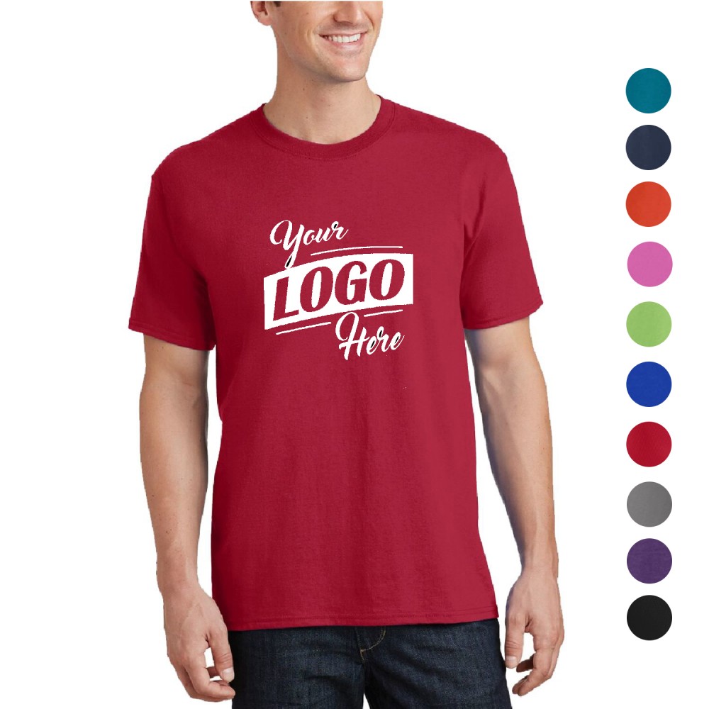  Port & Company 5.4-oz 100% Cotton T-Shirts w/ Custom Imprint