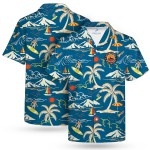  Men's Sublimated Hawaiian Cuban Collar Camp Shirt