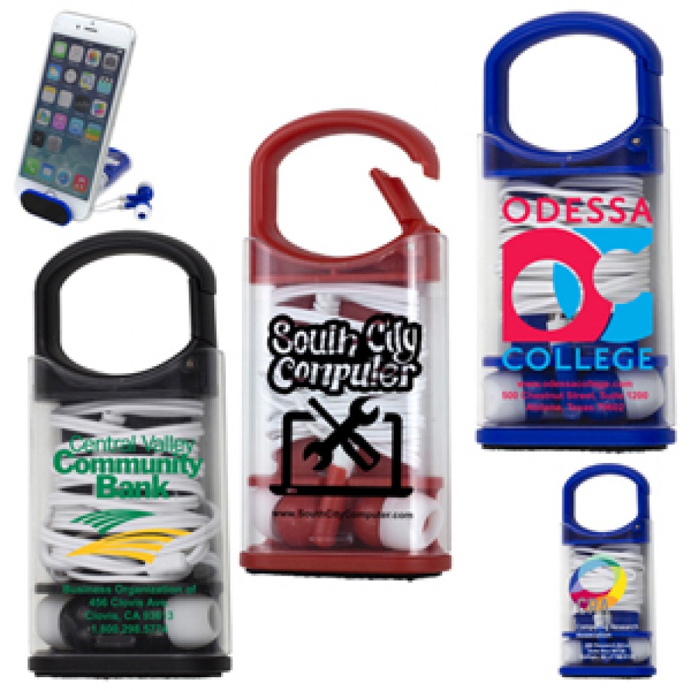 'ExCell' Earbud Set & Phone Stand 'ExCell' Earbud Set & Phone Stand