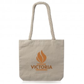  Pristine Cove Canvas Tote with Rope Handles