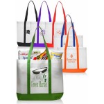  Trim Color Non-Woven Tote Bags (18"x14")