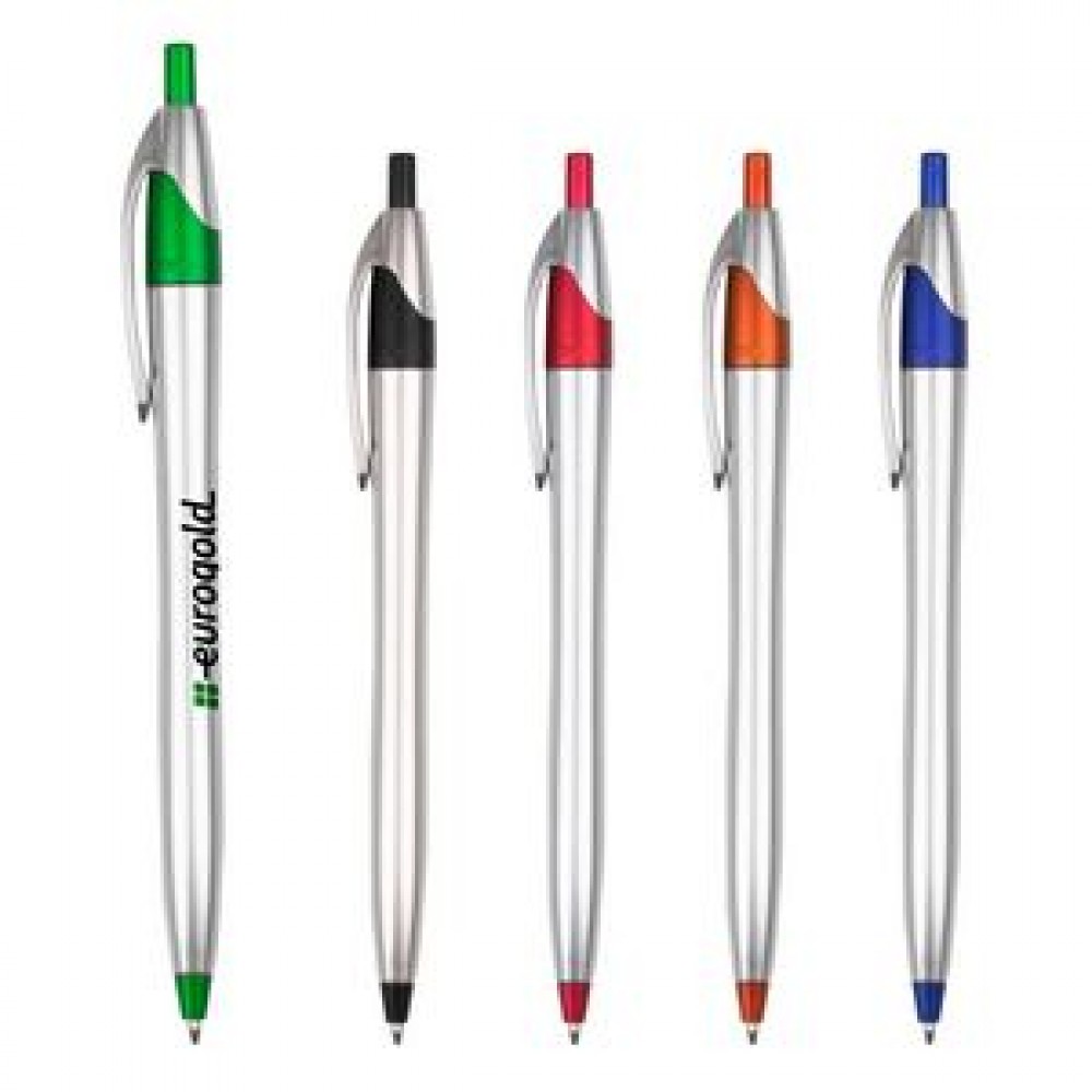 Archer3 Silver Pen w/ Metallic Colored Accents Archer3 Silver Pen w/ Metallic Colored Accents