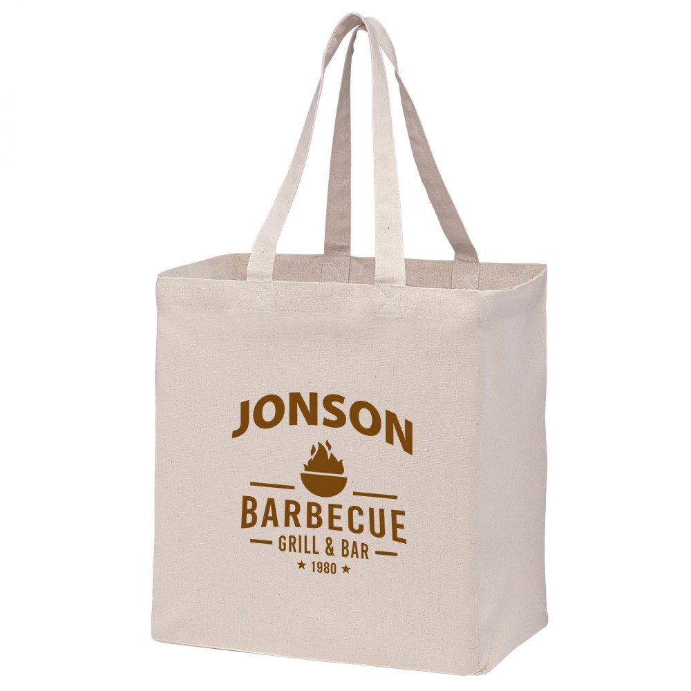 Recycled Cotton Canvas Grocery Bag (12 x 8 x 13) Recycled Cotton Canvas Grocery Bag (12 x 8 x 13)