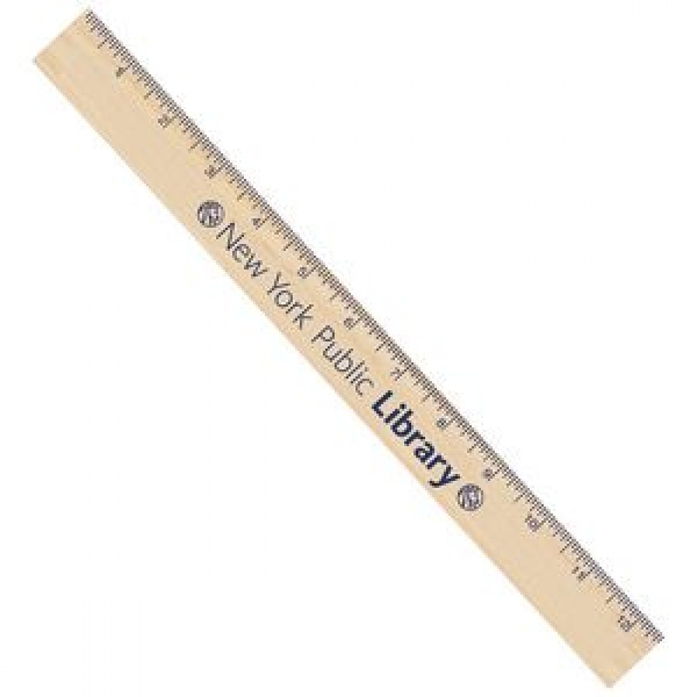 12" Natural Finish Ruler 12" Natural Finish Ruler