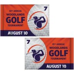  14" x 20" Custom Double Sided Knitted Polyester Golf Flag with Tube