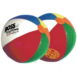  Mini Size 4.5" Diameter Beachballs With Multi-Color Panels