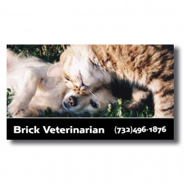  Business Card Magnet - Full Color - 3" x 2.5" Rectangle - 20 Mil