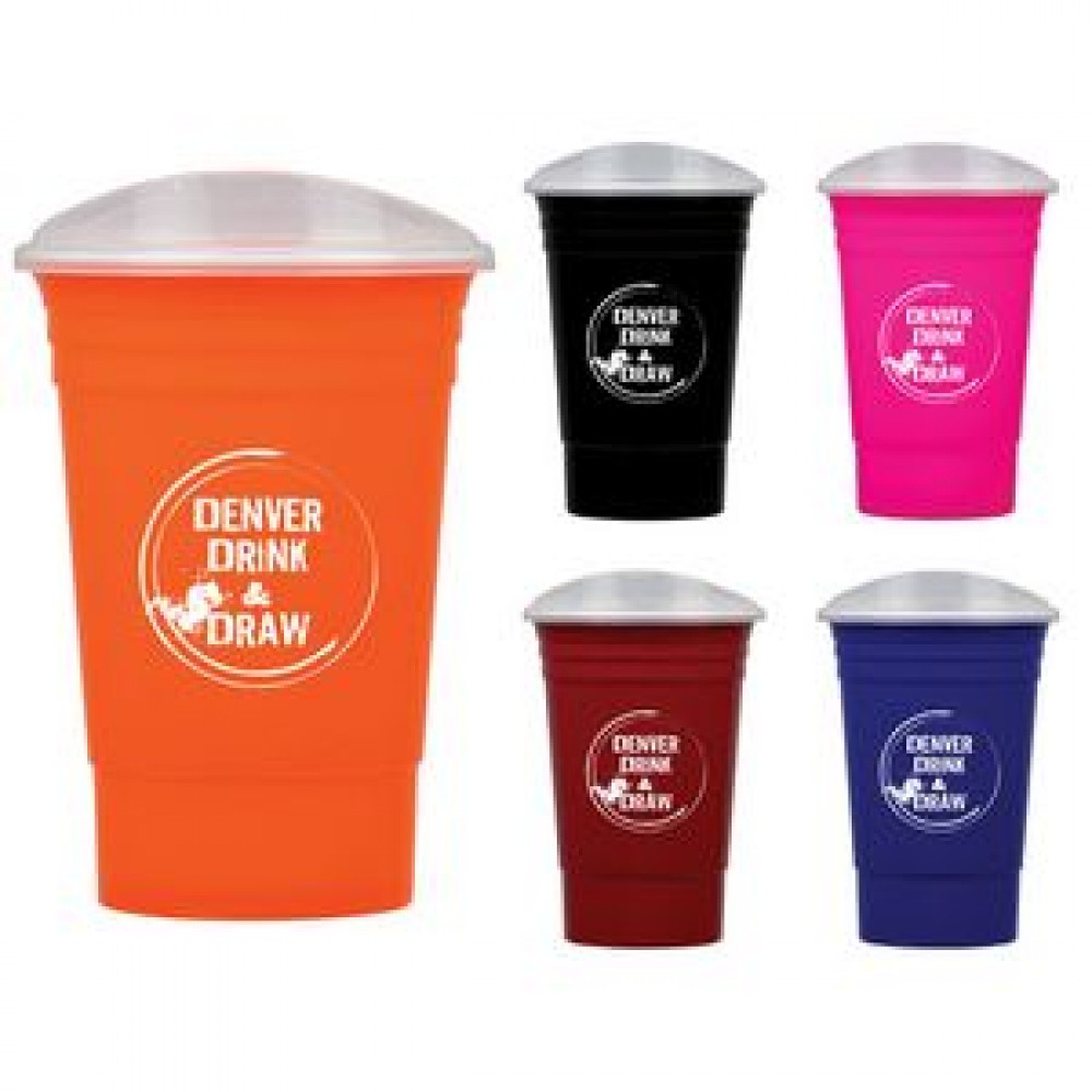 16 Oz. Party Cup w/Lid 16 Oz. Party Cup w/Lid