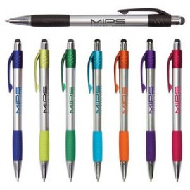 Premium Silver Stylus Pen with Metallic Accents   Premium Silver Stylus Pen with Metallic Accents