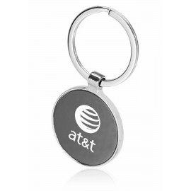 Black Round Metal Key Chain   Black Round Metal Key Chain