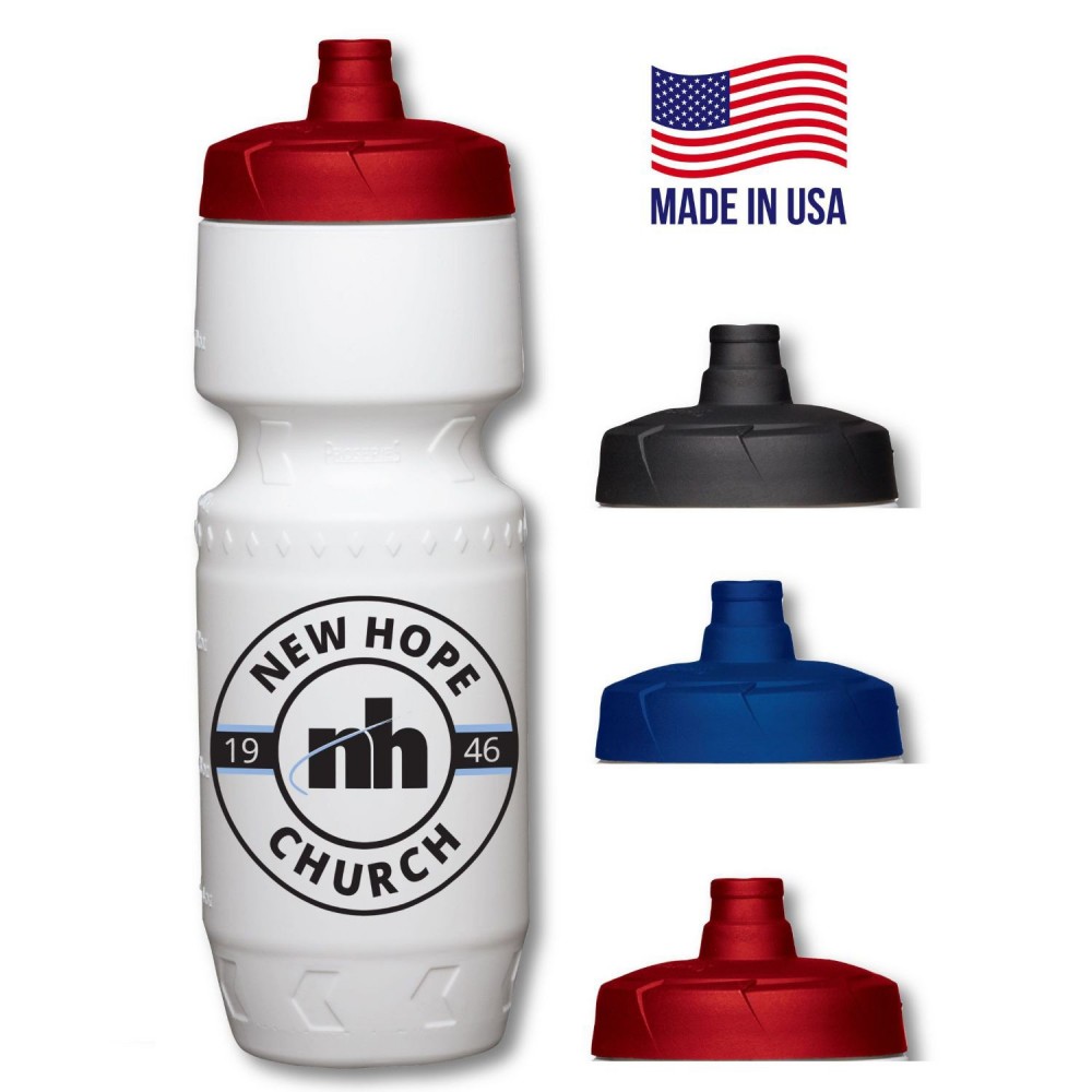 Premium Bike Bottle 24 Oz Push Spout Premium Bike Bottle 24 Oz Push Spout