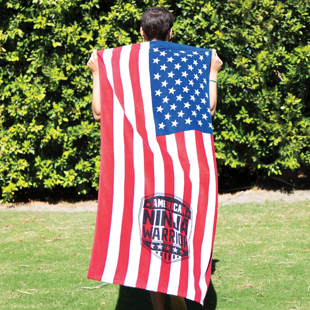 US Flag Beach Towel (Embroidered) US Flag Beach Towel (Embroidered)