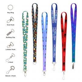 3/4" Full Color Dye-Sublimated Custom Printed Lanyard   3/4" Full Color Dye-Sublimated Custom Printed Lanyard
