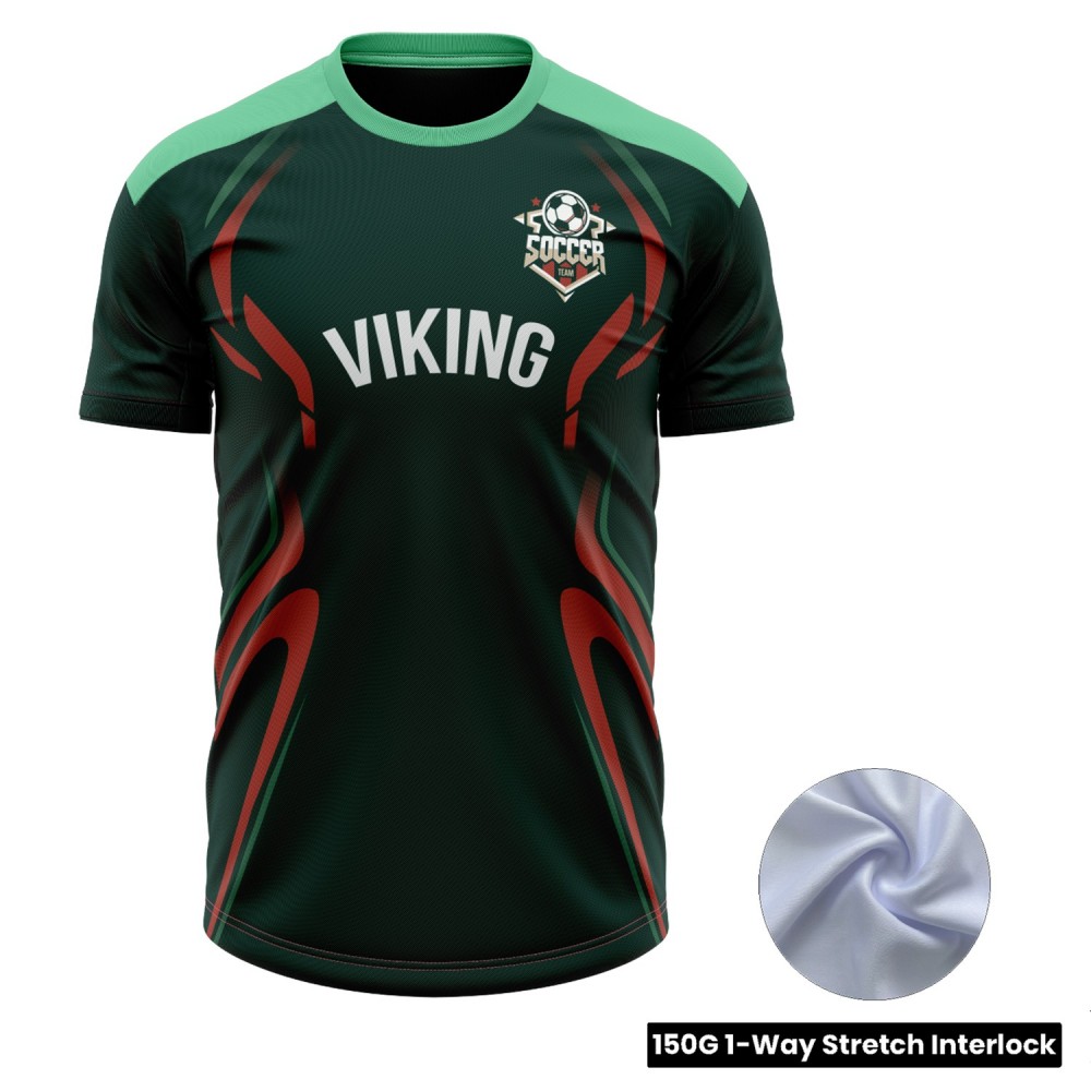  Men's and Kids' Sublimation Soccer Jersey - 150G Interlock