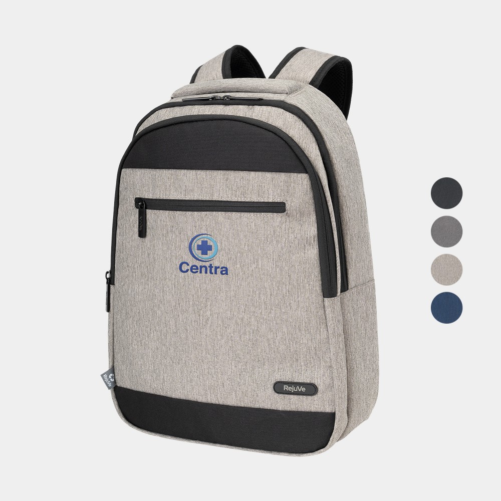RejuVe MILANO Recycled Heather Executive Business Backpack RejuVe MILANO Recycled Heather Executive Business Backpack