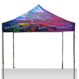  10'x10' Pop-Up Tent with STEEL FRAME (Full digital print)