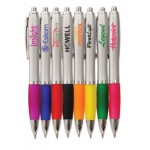  Curvaceous Grip Satin Click Ballpoint Pen