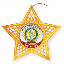  Vibraprint Star Holiday Ornament (3")