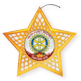 Vibraprint Star Holiday Ornament (3")   Vibraprint Star Holiday Ornament (3")
