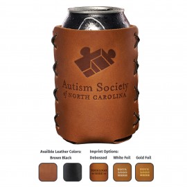 Full-Grain Leather Can Holder 12oz-16oz Made in USA   Full-Grain Leather Can Holder 12oz-16oz Made in USA