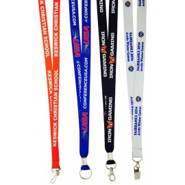  3/4" Polyester Full Color Sublimated Lanyard