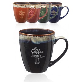  17 oz. Water Color Drip Ceramic Mugs