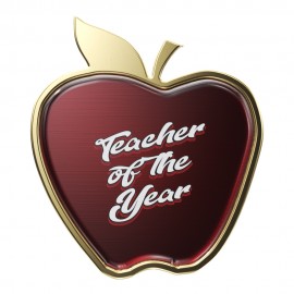  Express Apple Lapel Pin w/ Standard Magnet Back (1-3/8" x 1-1/4")