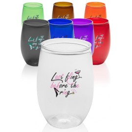  Roanoke 16 Oz. Plastic Stemless Wine Glasses