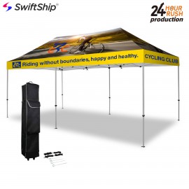  10' X 20' Hex Aluminum Frame Pop Up Tent Kit (Full-Bleed Dye Sublimation)