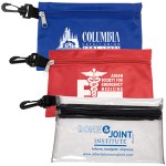 Large Zipper Storage Pouch Bag w/ Plastic Hook