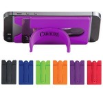 Combination Silicone Cell Phone Card Wallet and Kick Stand