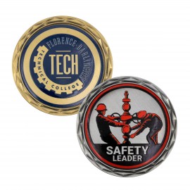  Speed Challenge Coin w/ Diamond Border - 3D Texture Print (2")