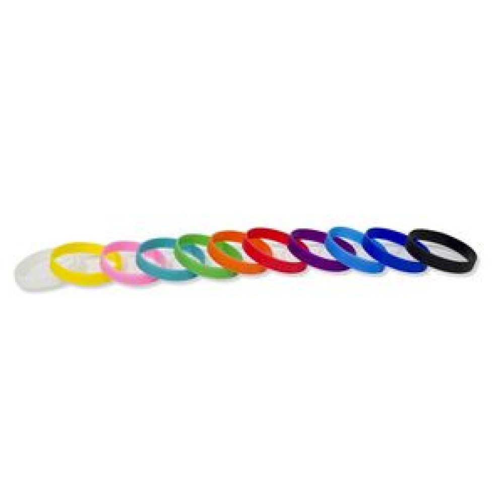 1/2" Rush Laser Debossed Silicone Wristband 1/2" Rush Laser Debossed Silicone Wristband