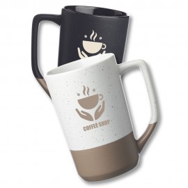  17 oz. Speckle Glazed Two Tone Ceramic Mugs