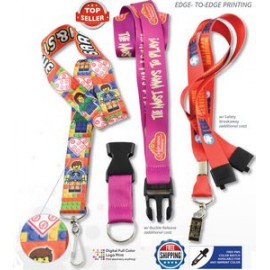 7 Day Rush Dye-Sublimation Lanyards 3/4"  7 Day Rush Dye-Sublimation Lanyards 3/4"