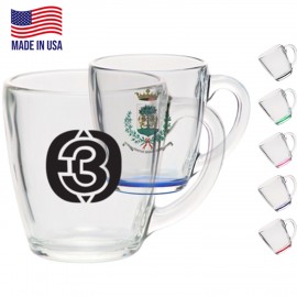  15.5 oz. USA Made Tapered Glass Coffee Mugs w/ Custom Imprint Cups