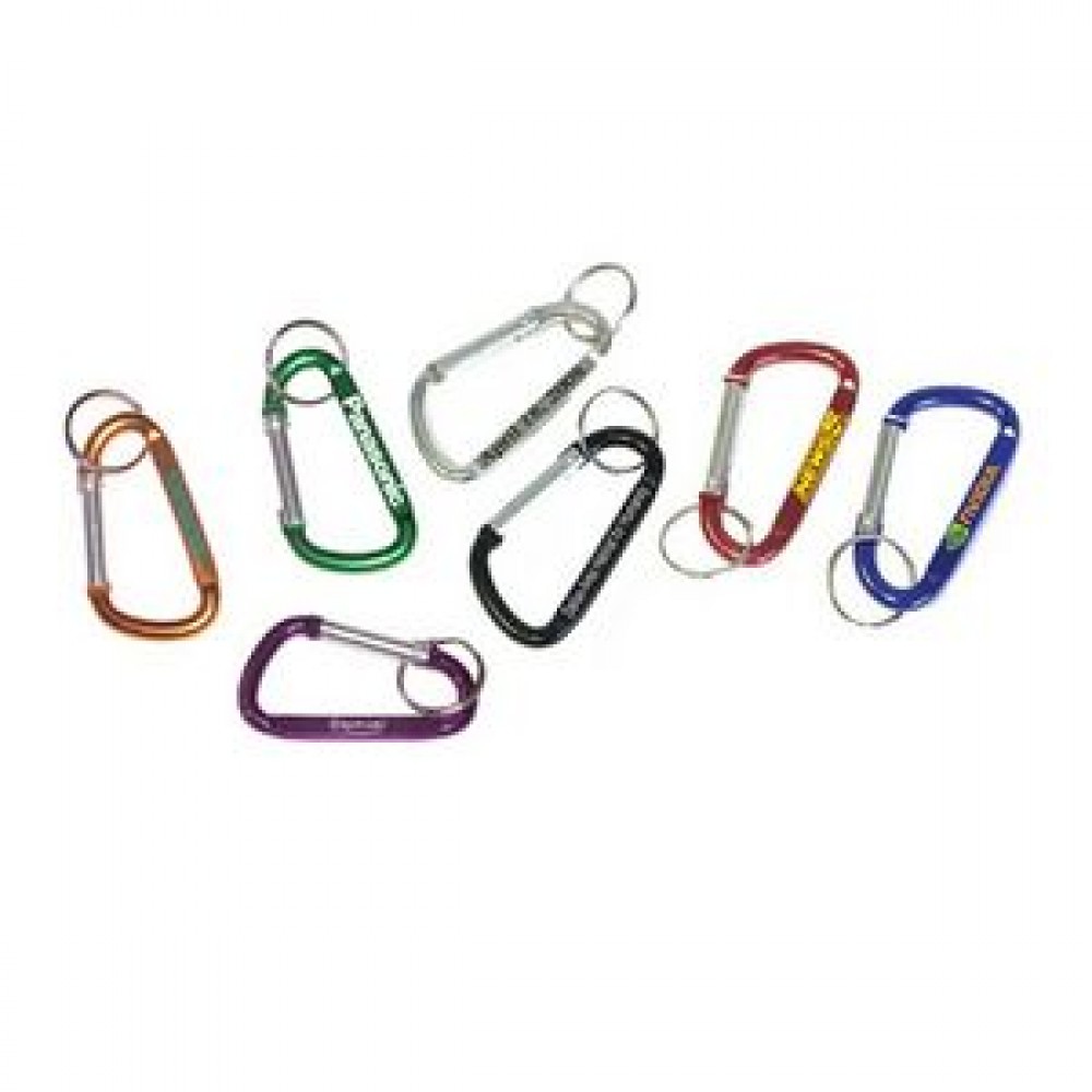 Carabiner with Split Key Ring (5 Cm) Carabiner with Split Key Ring (5 Cm)